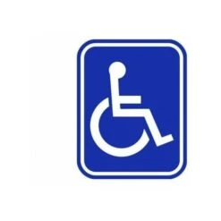 LOST Pack D'autocollants Handicapés 1pcs Pour Usage Externe Voiture Van Camion, Handicap Symbole Fauteuil Roulant Handicapé Logo Dessin Animé Fenêtre Voiture Autocollant PVC Moto