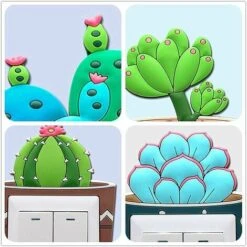 Cactus Creative Switch Cover Lumineux Socket Switch Stickers Muraux Décoratifs 4 Pcs LYLM 7 Cactus Creative Switch Cover Lumineux Socket Switch Stickers Muraux Décoratifs 4 Pcs LYLM -Promos Matériel Boutique 92196405 3