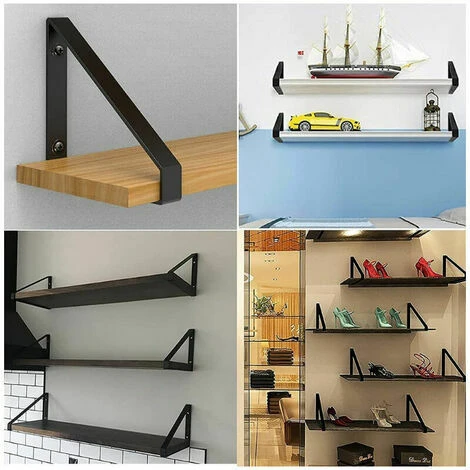 MAGIC 2Pcs Équerre De Fixation Triangle En Métal Charge Lourde, Equerre Murale Supports Étagère Murales Triangle, Supports à Angle Droit En Métal Pour Meubles Suspendus Connecteur Industriel Avec Vis 3 MAGIC 2Pcs Équerre De Fixation Triangle En Métal Charge Lourde, Equerre Murale Supports Étagère Murales Triangle, Supports à Angle Droit En Métal Pour Meubles Suspendus Connecteur Industriel Avec Vis – Image 3