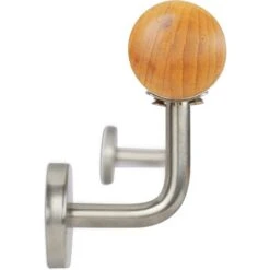 Main Courante En Bois De Hêtre 1000 Mm / 100 Cm / 1 M Fixation Murale Avec Chevilles, Ø 42 Mm -Promos Matériel Boutique 92592762 4