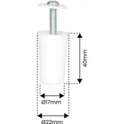 Butée D'arrêt Blanche Pour Lame Finale De Volet Roulant -Promos Matériel Boutique 92609014 3