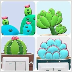Cactus Creative Switch Cover Lumineux Socket Switch Stickers Muraux Décoratifs 4 Pcs 7 Cactus Creative Switch Cover Lumineux Socket Switch Stickers Muraux Décoratifs 4 Pcs -Promos Matériel Boutique 92869709 3