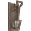 HOMESCAPES Heurtoir De Porte En Fonte Style Ancien - Forme Pelle