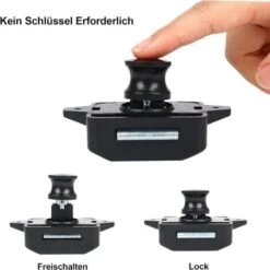 Loquet De Verrouillage à Bouton-poussoir, 5PSC Serrures De Porte Sans Clé Pour Camping-car, Yacht, Bateau, Loquet De Poignée De Porte D'armoire Pop Up Verrou De Porte En Nickel -Promos Matériel Boutique 93286679 4