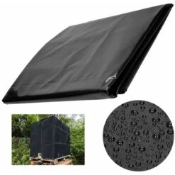 Bâche De Protection IBC Tissu Oxford 210D, Étanche/Poussière Housse De Protection Bâche Couverture Réservoir IBC Pour Cuve 600 L IBC/Grv(120 X 80 X 100 Cm) -Promos Matériel Boutique 93939081 3