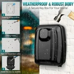 Boite A Clefs Securisee Exterieur, Grande Boitier A Cle Murale Avec Code 12 Chiffres Étanche Antirouille Boite à Clé Sécurisée, Ultra-Robuste Coffre A Clef Digitale Pour Maison Usine Garage 9 Boite A Clefs Securisee Exterieur, Grande Boitier A Cle Murale Avec Code 12 Chiffres Étanche Antirouille Boite à Clé Sécurisée, Ultra-Robuste Coffre A Clef Digitale Pour Maison Usine Garage -Promos Matériel Boutique 93990284 5