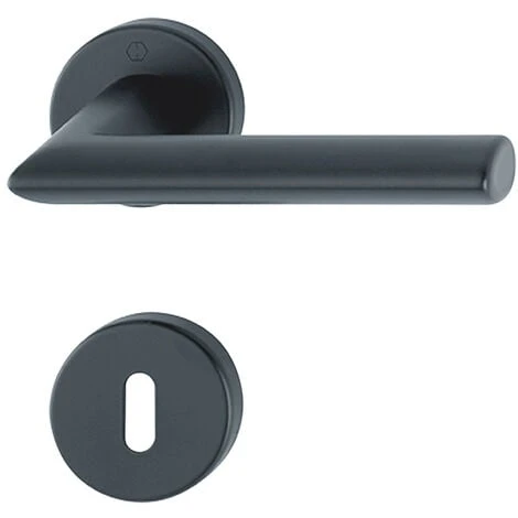 Garniture Stockholm Sur Rosaces Rondes - Percement : Clé BB/L - Carré (mm) : 7 - Kintech 1 Garniture Stockholm Sur Rosaces Rondes - Percement : Clé BB/L - Carré (mm) : 7 - Kintech