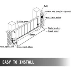 VEVOR Ouvre-Porte Pour Garage Dispositif Pour Porte De Garage 220 V 600 Kg -Promos Matériel Boutique 94750370 5