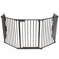 GUOYIHUA® Barrière De Sécurité Enfant, Bébé, Animaux - 3 Mètres, 5 Panneaux, Noir -Promos Matériel Boutique 94919117 3