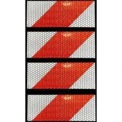 ELLE 5 Cm De Large 25 M De Long Rouge Et Blanc Sergé Autocollant Réfléchissant Guide Signe Ruban D'avertissement -Promos Matériel Boutique 94922731 3