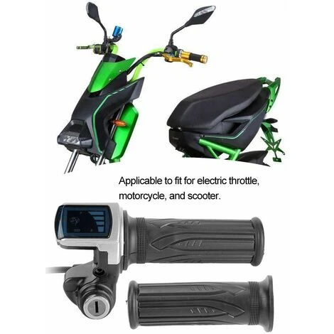 Poignée D'accélérateur électrique Accélérateur à Demi-Torsion 36V Avec Indicateur De Puissance à LED Serrure à Clé Pour Motos électriques Scooters Moto 2 Poignée D'accélérateur électrique Accélérateur à Demi-Torsion 36V Avec Indicateur De Puissance à LED Serrure à Clé Pour Motos électriques Scooters Moto – Image 2