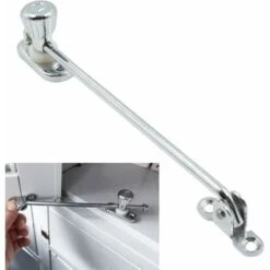 Entrebâilleurs Fenêtre Restricteur Verrou Sécurité - Réglable Ouverture, En Alliage De Zinc Et Acier, Pour Fenêtre Basculante/battante, Vers L'intérieur Ou L’extérieur, Pour Régler L'ouverture