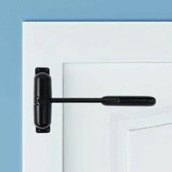 Ferme-porte Automatique, Ressort De Sécurité - Installation Facile Pour Transformer Les Portes Battantes En Portes à Fermeture Automatique - Noir9.82.5cm -Promos Matériel Boutique 95231975 4