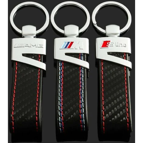 Porte - Clés Audi SLine Logo En Cuir Véritable Fibre De Carbone 2 Porte - Clés Audi SLine Logo En Cuir Véritable Fibre De Carbone – Image 2