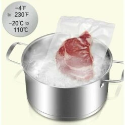 2 Rouleaux De Film D'Emballage Sous Vide 28X500cm - Sacs Sous Vide Professionnels Pour Scelleuses Sous Vide Alimentaires, Sacs De Congélation Sans Bpa, Résis CHAM -Promos Matériel Boutique 95442650 3
