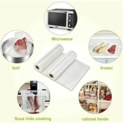 2 Rouleaux De Film D'Emballage Sous Vide 28X500cm - Sacs Sous Vide Professionnels Pour Scelleuses Sous Vide Alimentaires, Sacs De Congélation Sans Bpa, Résis CHAM -Promos Matériel Boutique 95442650 4