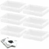 Lot De 6 Mini Boîte De Rangement, Petite Boîte De Rangement Transparent Avec Couvercles En Plastique, Conteneurs De Stockage ,pour Carte, Perle Minuscule, Jewerlry,Accessoires D’Artisanat MODOU