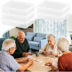 Lot De 6 Mini Boîte De Rangement, Petite Boîte De Rangement Transparent Avec Couvercles En Plastique, Conteneurs De Stockage ,pour Carte, Perle Minuscule, Jewerlry,Accessoires D’Artisanat MODOU -Promos Matériel Boutique 95442695 5