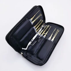 Kit De Crochetage Serrure, 24-Pièce Lock Picking Kit, Outils De D’entraînement Pour Serruriers Débutant Et Pro -Promos Matériel Boutique 95475097 3