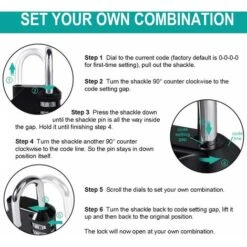 Cadenas De Casier à Combinaison, Cadenas Codé à 4 Chiffres, Cadenas De Salle De Sport, Cadenas De Casier Scolaire, Cadenas à Combinaison Résistant Aux Intempéries Pour L'extérieur (noir) 9 Cadenas De Casier à Combinaison, Cadenas Codé à 4 Chiffres, Cadenas De Salle De Sport, Cadenas De Casier Scolaire, Cadenas à Combinaison Résistant Aux Intempéries Pour L'extérieur (noir) -Promos Matériel Boutique 95505582 5