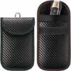 Pochette Etui Anti RFID Cle Voiture, Lot De 2 Signal Blocage Faraday Pochette Sac De Faraday, Pochettes Blocage Signal RFID Pour Clé Voiture