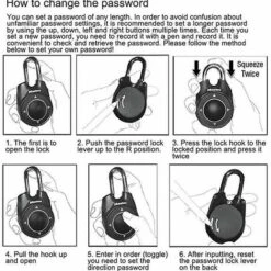 NICEON Serrure Intelligente Cadenas Serrure à Combinaison Directionnelle Lucchetto Candados Serrures à Bagages De Voyage Vintage Boîte Aux Lettres Serrure De Gymnastique -Promos Matériel Boutique 95791524 3