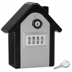 Boite A Cle Securisee Mural Boite A Clé Avec Code Numérique & Clés D'urgence, Grand Key Safe Box Format Coffre A Clef Extérieur Pour Maison, Bureau, Usine, Garages