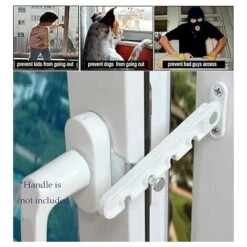 Entrebâilleur De Fenêtre à Battant, Verrou De Sécurité Pour Bébé, Verrou Anti-pincement, Entrebâilleur De Ventilation De Fenêtre, Ouverture Vers L'extérieur Pour Fenêtre UPVC, Bois Et Aluminium -Promos Matériel Boutique 95969975 3