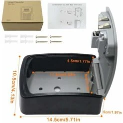 Boite à Clé Sécurisée, Supérieur Grand Clés Boîte, Coffre à Clé Avec Code Numérique à 4 Chiffres, Boite A Clef Mural Sécurisé Pour Intérieur Extérieur Maison Bureau Garage École Gymnase -Promos Matériel Boutique 95971520 5