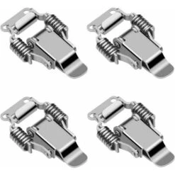GP 4 Pièces Loquet De Serrage En Acier Inoxydable Loquet De Bote De Verrouillage Levier Fermeture Levier Moraillon De Porte Loquet Bascule Fermoir Ressort Loquet A Bascule