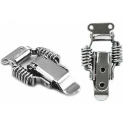 GP 4 Pièces Loquet De Serrage En Acier Inoxydable Loquet De Bote De Verrouillage Levier Fermeture Levier Moraillon De Porte Loquet Bascule Fermoir Ressort Loquet A Bascule -Promos Matériel Boutique 96145241 3