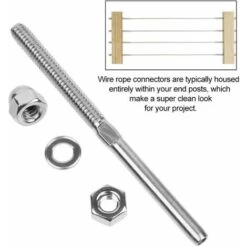 10 Pcs Tendeurs De Câbles Filetés Fendeur Câble Inox Garde Corps Câble Tendu Câble Inox Garde Corps Connecteur De Câble Métallique Avec Écrou Joint Pour Systèmes Gréement Garde-Corps 1/8",Superma 8 10 Pcs Tendeurs De Câbles Filetés Fendeur Câble Inox Garde Corps Câble Tendu Câble Inox Garde Corps Connecteur De Câble Métallique Avec Écrou Joint Pour Systèmes Gréement Garde-Corps 1/8",Superma -Promos Matériel Boutique 96320284 4