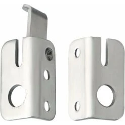 Porte-cadenas　verrouillage De Porte à Pêne Dormant, Minuscule Fermoir à Cadenas, Finition Brossée En Acier Inoxydable, EMS3001 -Promos Matériel Boutique 96337586 4