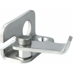 Porte-cadenas　verrouillage De Porte à Pêne Dormant, Minuscule Fermoir à Cadenas, Finition Brossée En Acier Inoxydable, EMS3001 -Promos Matériel Boutique 96337586 5