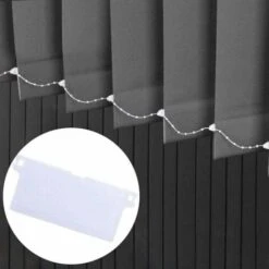 10pcs Plaque De Lestage Store Californien Poids Lest Stores Verticaux Plaque Lestage Store Lamelle Verticale 127mm Pièce Rechange Blanche -Promos Matériel Boutique 96499940 4