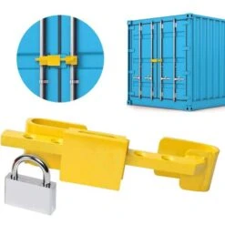 Tusk Padlock Lock Container Trailer Doors Steel Adjustable With 4 Keys