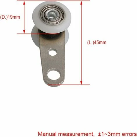 Lot De 10 Roulettes Pour Baies Vitrées Ou Portes Coulissantes - En Métal Et En Plastique - 4,5 X 1,9 Cm 5 Lot De 10 Roulettes Pour Baies Vitrées Ou Portes Coulissantes - En Métal Et En Plastique - 4,5 X 1,9 Cm – Image 5