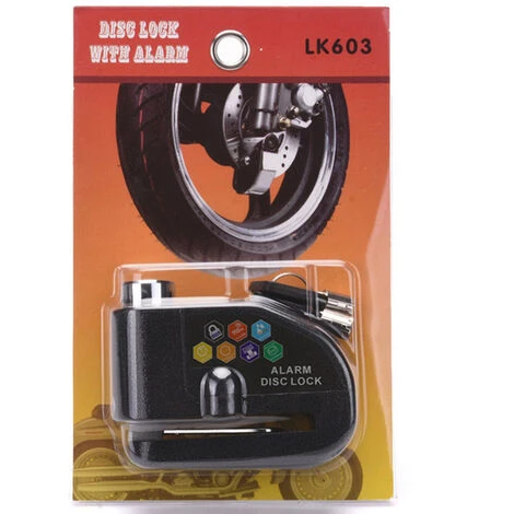 Antivol De Disque De Moto Avec Alarme 110 DB, Alarme Antivol De Disque De Moto Pour Moto/vélo/scooter, 2 Clés, Câble D'alerte De 1,5 M, Batterie De Rechange, Rouge 4 Antivol De Disque De Moto Avec Alarme 110 DB, Alarme Antivol De Disque De Moto Pour Moto/vélo/scooter, 2 Clés, Câble D'alerte De 1,5 M, Batterie De Rechange, Rouge – Image 4