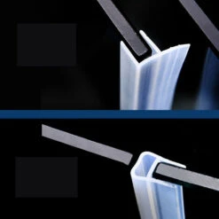 Lot De 3 Joint D'étanchéité Bi-dureté Translucide Rejet D'eau - Pour Verre D'épaisseur :(Type F - Largeur Intérieure 8 Mm - Joint En Verre) -Promos Matériel Boutique 97248290 4