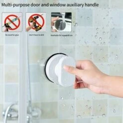 Poignée De Porte à Ventouse, Poignée Ventouse Baie Vitrée Poignées Avec Forte Ventouse Pour Salle De Bains Tiroir Armoire Placard Lot De 2 -Promos Matériel Boutique 97447771 3