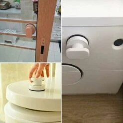 Poignée De Porte à Ventouse, Poignée Ventouse Baie Vitrée Poignées Avec Forte Ventouse Pour Salle De Bains Tiroir Armoire Placard Lot De 2 -Promos Matériel Boutique 97447771 5