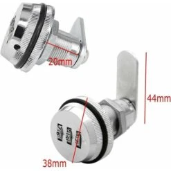 2 PCS 3 Code à Chiffres Combinaison Serrure à Came Serrure Armoire Serrure à Code Pour Casier Garde-robe Classement De Porte Cabinet Boites Aux Lettres Tiroir Placard, Irisfr -Promos Matériel Boutique 97447783 5