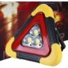 Voyant D'avertissement D'urgence Triangle LED - Voyant D'avertissement Routier Alimenté Par Le Soleil Lampe De Travail Rechargeable USB Clignotant étanche Pour La Sécurité Sur Le Chantier
