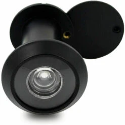 Judas Visionneuse Porte 16mm à Un Angle Large De 200° Pour Épaisseur De Porte De 35 à 55mm Avec Couvercle De Confidentialité - NoirPETITES ECREVISSES Thsinde