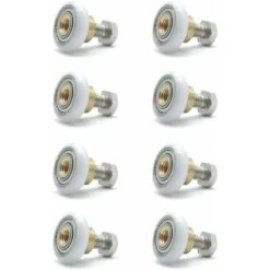 LECHUANG Rouleaux De Douche, Rouleau De Porte Coulissante 8 Pièces, Pièces De Rechange De Porte De Douche, Rouleau De Porte En Verre De 19 MM De Diamètre