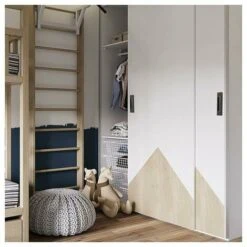 1 Pc Poignées De Porte Coulissante Rectangulaires Encastrées En Alliage D'aluminium Noir Mat Avec Vis De Montage Pour Porte Coulissante De Grange -Promos Matériel Boutique 98596569 5