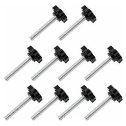 10-Pack M6x30mm Vis De Pouce, étoile En Plastique Moletées Bouton De Serrage à Vis Thumbscrew STOL