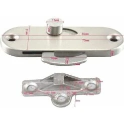 Serrure De Porte Coulissante à 90° à Angle Droit Avec Boucle De Verrouillage De Porte Coulissante Et Verrou De Porte De Grange, Irisfr -Promos Matériel Boutique 98728279 5