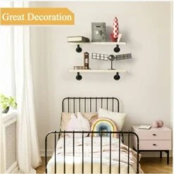 4PCS Support Étagère Mural 15 X 8 Cm Rétro En Métal Équerre De Tuyau Industriel Bride De Plancher Shelf Brackets Pour Déco Salon/Chambre/Salle D'étude MOONSTARS 9 4PCS Support Étagère Mural 15 X 8 Cm Rétro En Métal Équerre De Tuyau Industriel Bride De Plancher Shelf Brackets Pour Déco Salon/Chambre/Salle D'étude MOONSTARS -Promos Matériel Boutique 98793085 5