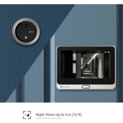 Judas Connecté FHD 1080p DP2 Gris étanche - EZVIZ